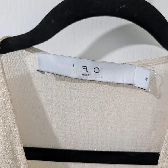 IRO | Lorelle wrap-effect pleated lamé mini dress - Picture 4 of 16